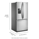 Whirlpool® 30-inch Wide French Door Refrigerator - 20 cu. ft. WRF560SEHZ