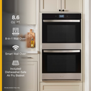 Whirlpool® 8.6 Cu. Ft. Double Smart Wall Oven with Air Fry WOED7027PZ