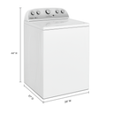 4.4–4.5 Cu. Ft. Whirlpool® Top Load Washer with Removable Agitator WTW4957PW