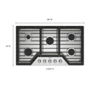 Whirlpool® 36-inch Gas Cooktop with Fifth Burner WCGK7036PS