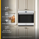 Whirlpool® 4.3 Cu. Ft. Single Wall Oven with Air Fry When Connected WOES5027LW