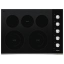 Whirlpool® 30-inch Electric Ceramic Glass Cooktop with Two Dual Radiant Elements WCE77US0HS