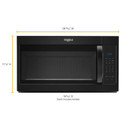 Whirlpool® 1.7 cu. ft. Microwave Hood Combination with Electronic Touch Controls YWMH31017HB