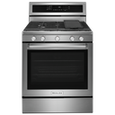 Kitchenaid® 30-Inch 5-Burner Gas Convection Range KFGG500ESS