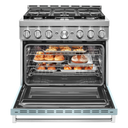 KitchenAid® 36'' Smart Commercial-Style Gas Range with 6 Burners KFGC506JMB