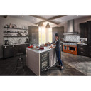 Kitchenaid® 23.8 cu. ft. 36" Counter-Depth French Door Platinum Interior Refrigerator with PrintShield™ Finish KRFC704FBS Kitchenaid® 23.8 cu. ft. 36" Counter-Depth French Door Platinum Interior Refrigerator with PrintShield™ Finish KRFC704FBS
