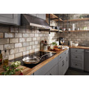 Kitchenaid® 36" Electric Cooktop with 5 Elements and Touch-Activated Controls KCES956KBL