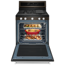 Kitchenaid® 30-Inch 5-Burner Gas Convection Range KFGG500EBS