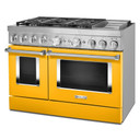 KitchenAid® 48'' Smart Commercial-Style Dual Fuel Range with Griddle KFDC558JYP