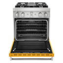 KitchenAid® 30'' Smart Commercial-Style Dual Fuel Range with 4 Burners KFDC500JYP