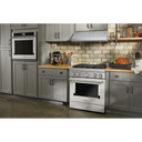 KitchenAid® 30'' Smart Commercial-Style Dual Fuel Range with 4 Burners KFDC500JMH