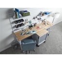 Gladiator® 8' (243.8 cm) Wide Adjustable Height Hardwood Workbench GAWB08HWGW