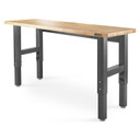 Gladiator® 6' (182.9 cm) Wide Adjustable Height Hardwood Workbench GAWB06HWEG