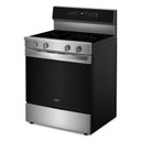 Whirlpool® 30-inch Smart Electric Range with Air Cooking Technology, WipeClean™ Coating, Steam/Self Cleaning, Rapid Preheat 5.3 CuFt Capacity YWFES7530RZ