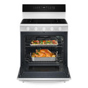 Whirlpool® 30-inch Smart Gas Range with Air Cooking Technology, Steam/Self Cleaning, Rapid Preheat 5.3 CuFt Capacity WFGS7530RW