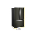 Whirlpool® 36-Inch Wide Counter-Depth French Door Bottom Mount Refrigerator - 20 cu. ft. WRFC2036RV