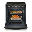 Whirlpool® 30-inch Smart Slide In Gas Range with True Convection, No Preheat Air Fry, Steam/Self Clean and High Speed Preheat WSGS7530RV
