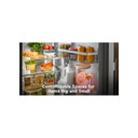 Kitchenaid® 20.8 Cu. Ft. Counter-Depth Side-by-Side Refrigerator with Exterior Ice and Water Dispenser in PrintShield™ Finish KRSC536RPS