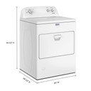 Maytag® Top Load Gas Wrinkle Prevent Dryer - 7.0 cu. ft. MGD4005SW