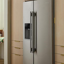 Kitchenaid® 28.7 Cu. Ft. Side-by-Side Refrigerator with Exterior Ice and Water Dispenser in PrintShield™ Finish KRSF536RPS