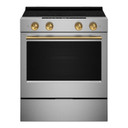Kitchenaid® 5.3 Cu. Ft. Slide-in Electric Range with Two Even-Heat™ Hyper Elements and Convection Cooking Modes YKSES530SPS