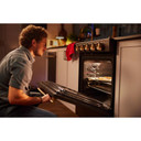Kitchenaid® 5.0 Cu. Ft. Smart Slide-in Gas Range with Convection Cooking Modes and 2-in-1 Burner KSGS530SBE