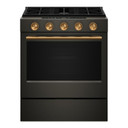 Kitchenaid® 5.0 Cu. Ft. Smart Slide-in Gas Range with Convection Cooking Modes and 2-in-1 Burner KSGS530SBE