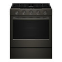 Kitchenaid® 5.0 Cu. Ft. Smart Slide-in Gas Range with Convection Cooking Modes and 2-in-1 Burner KSGS530SBE
