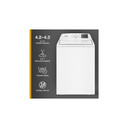4.8 - 4.9 Cu. Ft. I.E.C. Whirlpool® Top Load Washer with 2-in-1 Removable Agitator. WTW4107SW