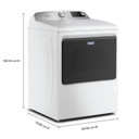 Maytag® 7.4 Cu. Ft. Top Load Gas Dryer with Extra Power and Advanced Moisture Sensing MGD6205RW