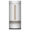 Kitchenaid® 20.8 Cu. Ft. 36" Built-In French Door Bottom Mount Refrigerator with Platinum Interior KBFN536SPS