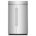 Kitchenaid® 30 Cu. Ft. 48" Built-In Side-by-Side Refrigerator with Platinum Interior KBSN748SPS Kitchenaid® 30 Cu. Ft. 48" Built-In Side-by-Side Refrigerator with Platinum Interior KBSN748SPS