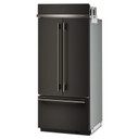 Kitchenaid® 20.8 Cu. Ft. 36" Built-In French Door Bottom Mount Refrigerator with Platinum Interior KBFN536SBE Kitchenaid® 20.8 Cu. Ft. 36" Built-In French Door Bottom Mount Refrigerator with Platinum Interior KBFN536SBE