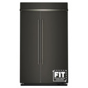 Kitchenaid® 30 Cu. Ft. 48" Built-In Side-by-Side Refrigerator with Platinum Interior KBSN748SBE