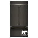 Kitchenaid® 24.2 Cu. Ft. 42" Built-In French Door Bottom Mount Refrigerator with Platinum Interior KBFN542SBE