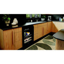 Kitchenaid® 24" Beverage Center with Glass Door and Wood-Front Racks KUBL524SBE