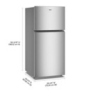 Whirlpool® 29.5-inch Wide Top Freezer Refrigerator with Total Coverage Cooling - 19 Cu. Ft. WRTX5419SZ