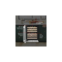 Kitchenaid® 24" Undercounter Wine Cellar with Full-Extension Wood-Front Racks KUWL524SPS