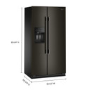 Kitchenaid® 20.8 Cu. Ft. Counter-Depth Side-by-Side Refrigerator with Exterior Ice and Water Dispenser in Junipe KRSC536RJP