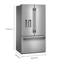 Kitchenaid® 30 cu. ft. French Door Refrigerator with Exterior Water and Ice KRFF436SPS