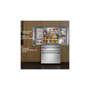 Kitchenaid® 29 cu. ft. French Door Refrigerator with Exterior Water and Ice and FreshChill™ Full-Width Refrigerated Drawer KRMF436SBE