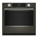Kitchenaid® 30-inch Smart Electric Single Wall Oven with Assisted Cooking Modes - Black Ore KOES730SBE