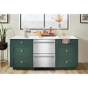 Kitchenaid® 24" Stainless Steel Undercounter Double-Drawer Refrigerator/Freezer KUCT524SSB