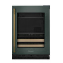 Kitchenaid® 24" Beverage Center with Glass Door and Wood-Front Racks KUBR524SJP