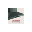 KitchenAid® 30-inch Wall-Mount, 4-Speed Canopy Hood KVWC730SJP