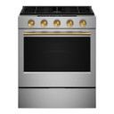 Brass Handle and Knob Hardware Accessory Kit for KitchenAid® Slide-In Convection Gas Range W11773968