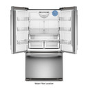 Kitchenaid® 25 Cu. Ft. 36-Inch Standard-Depth French Door Refrigerator with Internal Water Dispenser KRFF136SPS