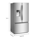 Whirlpool® 36-inch Wide True Counter Depth 3-Door French Door Refrigerator - 23.4 cu. ft. WRFC7036RZ