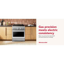 KitchenAid® 30-Inch 4 Burner Commercial-Style Dual Fuel Range with No Preheat Air Fry Mode KFDS930SSS