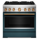 Kitchenaid® 36-Inch 6 Burner Commercial-Style Dual Fuel Range with No Preheat Air Fry Mode KFDS936SAG
